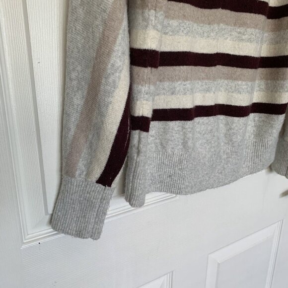 Loft Striped Dolman Sweater Small Multicolor Soft Round Neck NWOT - Picture 6 of 12